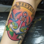 oldschool tattoo   color  dermographink chambery savoie tatouage reyes
